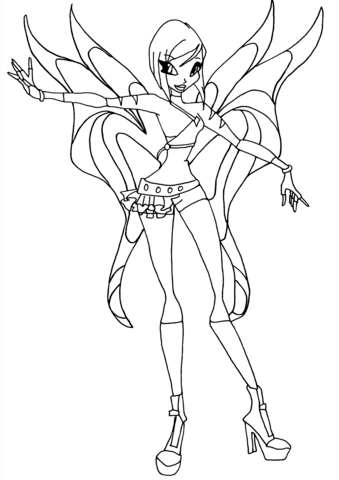 Tecna  Coloring Page